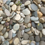 Flat Natural Riverbed Pebble Stones