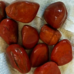 Red Polished Riverbed Pebble Stones