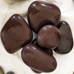 Brown Polished Riverbed Pebble Stones